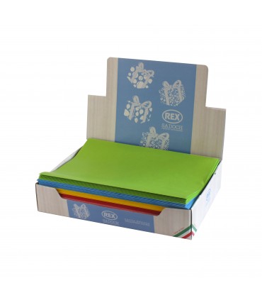 Carta Regalo Rex Sadoch tinta unita LIGHT Conf.da 50 fogli COLORI ASSORTITI