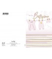Biglietto Marpimar BATTESIMO BAMBINA CON FOIL ORO CONF. 12 PZ. ASSORTITI CON 2 MODELLI