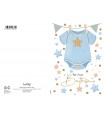 Biglietto Marpimar BATTESIMO BAMBINO PORTASOLDI CON FOIL ORO CONF. 12 PZ. ASSORTITI CON 2 MODELLI