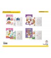4 Libri marpimar da Colorare con copertina plastificata e glitter da 16 Pagine assortiti come in foto