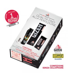 CONFEZIONATO PER DISTRIBUTORE GIZEH BLACK PREMIUM 3PZ. CARTONE DA 75 ASTUCCI