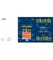 BIGLIETTO MARPIMAR COMPLEANNO CON ROTELLA ANNI 1-99 CONF. 12 PZ. ASSORTITI