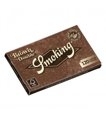 Cartina Smoking Corta Doppia Brown conf. 25 pz.