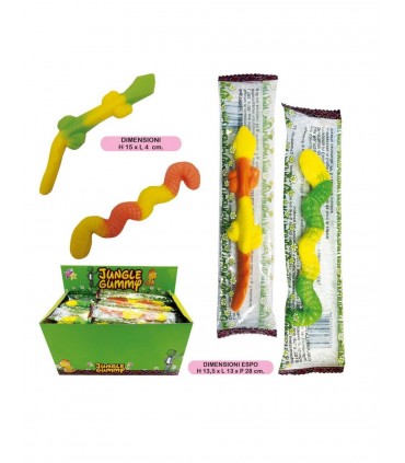 CARAMELLA GOMMOSA  JUNGLE GUMMY GUSTI ASSORTITI 13GR CONF. 48PZ