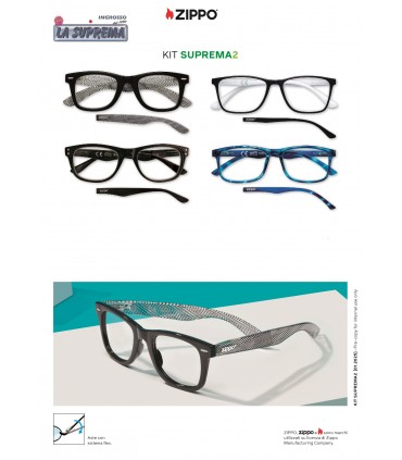 Ricarica Occhiali da Lettura  Zippo Mod. kit Suprema 2 da 4 pz. Diottria + 1.00