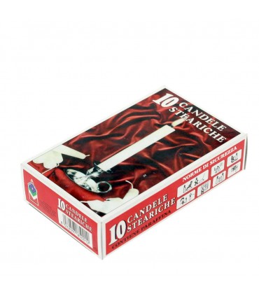 Candele Steariche  conf. da 10 pz.
