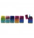 Accendino ELETTRONICO ATOMIC  AT-Square Jet 2-Tone Rubber Turbo conf. 20 pz. assortito con 4 colori