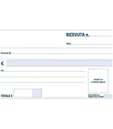Ricevute Generiche 33X3 Copie Mis.10x17 cm