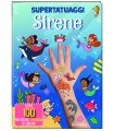 EDICART SUPERTATUAGGI GIOCA E IMPARA CON OLTRE 100 FANTASTICI TATUAGGI DI SIRENE LIBRICINI da 20 Pagine assortiti come da foto