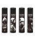 Accendino Clipper Large STENCIL STYLE Conf. 48 pz. assortito con 4 grafiche