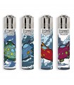 Accendino Clipper LARGE SPACESHIPS conf. 48 pz. assortito con 4 grafiche