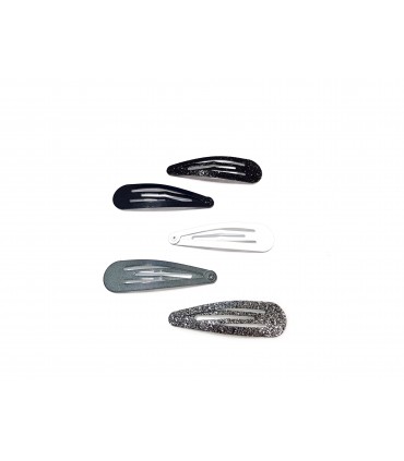 Fermagli Clic Clac per Capelli Le Kikke 7cm Conf.12 pz. ASSORTITE COME IN FOTO