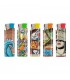 Accendino Elettronico Atomic Turbo Graffiti  conf. 50 pz. assortiti con 5 GRAFICHE.