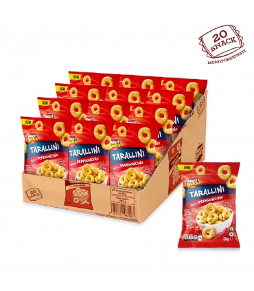 TARALLINI PEPERONCINO PUGLIESI APERISNACK BUSTINA 35G CONF. 20 PZ.