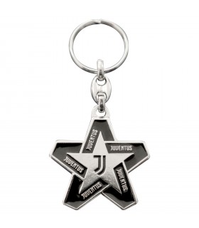 Portachiavi Stella F.c Juventus in Metallo Smaltato