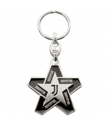 Portachiavi Stella F.c Juventus in Metallo Smaltato