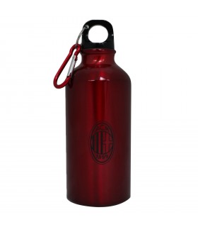 Borraccia A.C. Milan in Alluminio con Moschettone H.17 cm da 400ml colore Bordeux