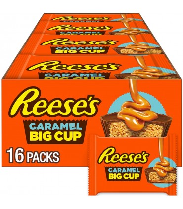 Reese's Big Cup Caramel cioccolato, burro d’arachidi e caramello CONF.16 PZ X 79GR SCADENZA 06/2025