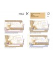 Biglietto CROMO PRIMA COMUNIONE PORTASOLDI IN RILIEVO CON INTERNO A COLORI LAVORAZIONE IN ORO CONF. 12 PZ. ASSORTITI