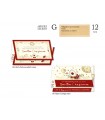 Biglietto CROMO CRESIMA PORTASOLDI LAVORAZIONE IN ORO INTERNO A COLORI CONF. 12 PZ. ASSORTITI