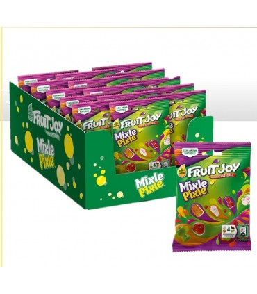 FRUIT JOY MIXLE PIXLE CARAMELLE GOMMOSE AI GUSTI FRUTTA  CON 80 FORME DIVERSE BUSTINA DA 80GR 1 PZ