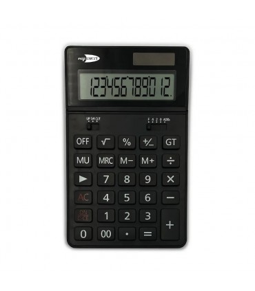 CALCOLATRICE DA TAVOLO LEBEZ A 12 CIFRE CON AMPIO DISPLAY ORIENTABILE E DOPPIA ALIMENTAZIONE