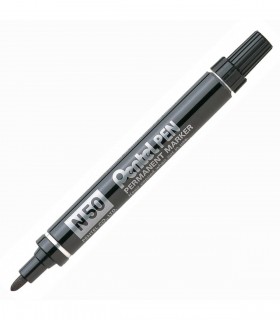 Marcatore Pentel N 50 punta tonda conf. da 12 pz. colore nero