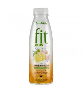 BEVANDA SANATTIVA FIT PLUS DEFATICANTE CON MAGNESIO GUSTO LIMONE E ZENZERO BOTTIGLIA PET DA 500ML CONF. 6 PZ.