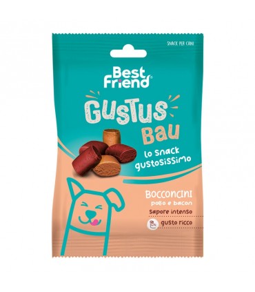 BEST FRIEND GUSTUS BAU BOCCONCINI PER CANI 50 G POLLO E BACON
