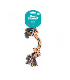 BEST FRIEND GIOCO PER CANI OSSO IN COTONE MEDIO TAGLIA M 20CM
