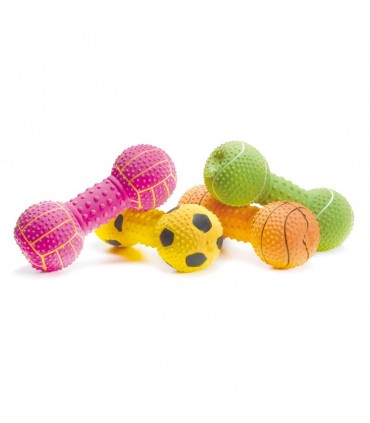 BEST FRIEND GIOCO PER CANI IN LATTICA MANUBRI PALLA 15CM ASSORTITI COME DA FOTO