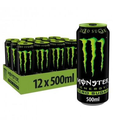 Bevanda Monster Energy GREEN ZERO Lattina da 500ml cartone da 12 pz.
