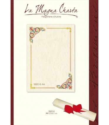 Carta Pergamena Fiorentino A4 160 gr. colore avorio conf.12 fogli