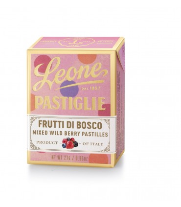 PASTIGLIE LEONE GUSTO FRUTTI DI BOSCO IN SCATOLETTA DA 30G CONF. 18 PZ.