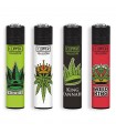 Accendino Clipper LARGE CANNA KING conf. 48 pz. assortito con 4 grafiche