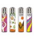 Accendino Clipper LARGE HIPPIE LANDSCAPE conf. 48 pz. assortito con 4 grafiche