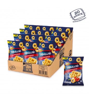 TARALLINI PIZZAIOLA PUGLIESI APERISNACK BUSTINA 35G CONF. 20 PZ.
