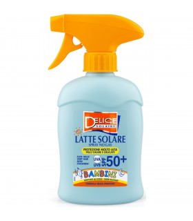 DELICE LATTE SOLARE SPRAY no gas PER BAMBINI PROTEZIONE ALTA + 50FP  da 150ml