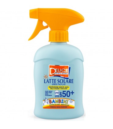DELICE LATTE SOLARE SPRAY no gas PER BAMBINI PROTEZIONE ALTA + 50FP  da 150ml
