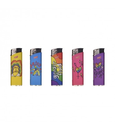 Accendino Elettronico Prof LGBTQIA conf. 50 pz. ASSORTITO CON 5 FANTASIE