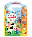 EDICART LIBRI A SPASSO LA FATTORIA LIBRO da 96 Pagine CON tanti stickers 6 matite bicolore e la gomma per cancellare