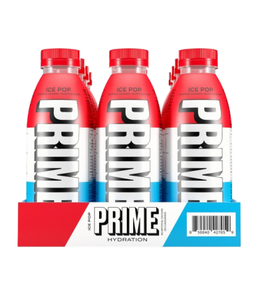 BEVANDA prime hydration ice pop senza zuccheri aggiunti edizione limitata bottiglia DA 500ML CARTONE 12PZ.