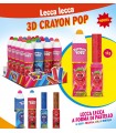 LECCA LECCA 3D CRAYON POP A FORMA DI PASTELLO AI GUSTI FRAGOLA,COLA E MIRTILLO CONF.12 PZX15GR