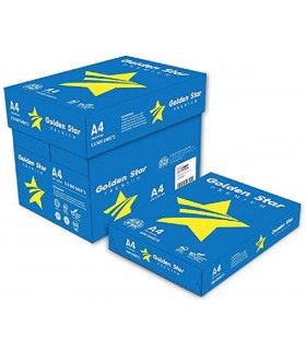 Risma A4 Premium GOLDEN STAR 75gr. 500 fogli Cartone da 5 Risme