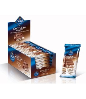 BARRETTA RISO SCOTTI CIOCCO&RISO CON CIOCCOLATO AL LATTE 35g CON. 30 PZ.