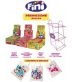 EXPO IN METALLO 3 RIPIANI FINI ASSORTITO CON 1ROLLER ANGURIA 1 ROLLER MIX 1 ROLLER FRAGOLA TOT 120PZ OMAGGIO SHOPPER