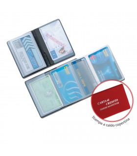 Portacard in pvc a 5 Scomparti con interno a fisarmonica Expo da 24 pz. colori assortiti come da foto