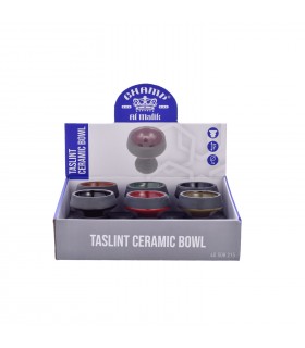 BRACIERE IN CERAMICA AL MALIK TALSINT DIAMETRO 8.5 CM CONF. 6 PZ. COLORI ASSORTITI