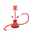Narghilè atomic SHISHA in Vetro 1 Tubo H.25 cm COLORE ROSSO Confezionato in scatola