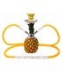Narghilè ATOMIC Hookah ANANAS Vetro 2 Tubi H.30 cm CONFEZIONATO IN SCATOLA DA REGALO